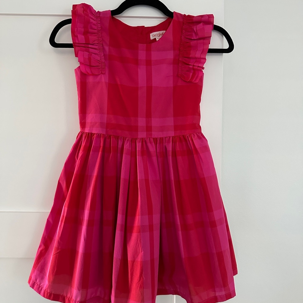 Target Cat & Jack Small Pink Checkered Dress